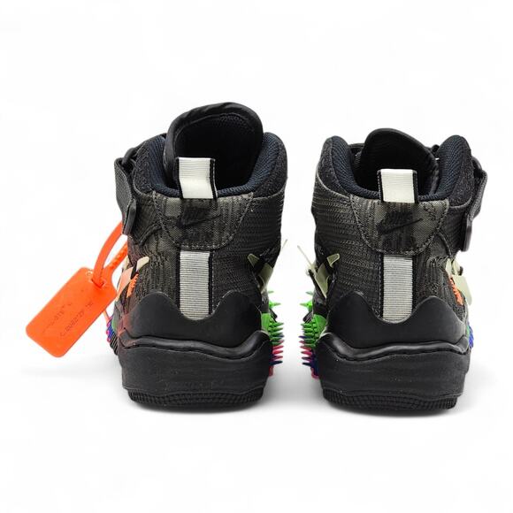 Nike x Off-White Air Force 1 Mid SP Graffiti DO6290-001 EU 40 US 7 - preowned - Picture 4 of 7